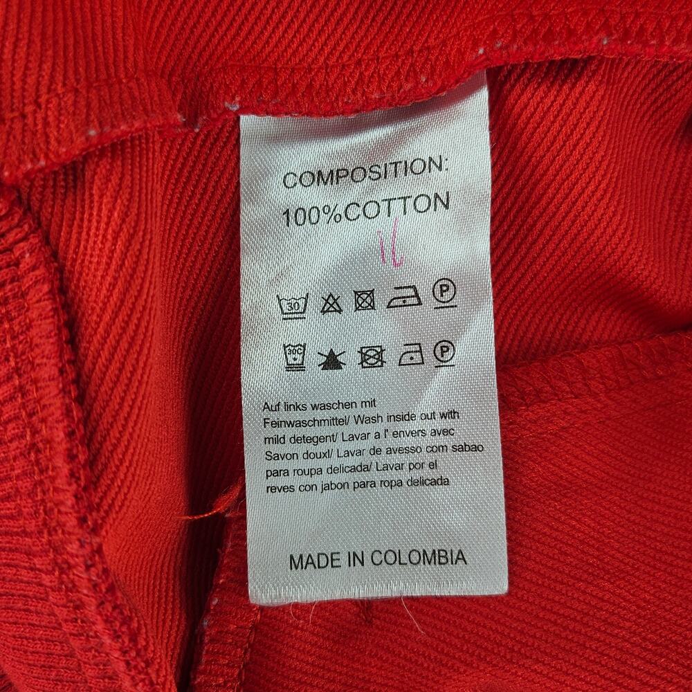 RED ZIP-UP HOODED SWEATSHIRT WITH W/ DG LOGO MADE IN COLOMBIA SIZE LARGE COTTON - Picture 7 of 13
